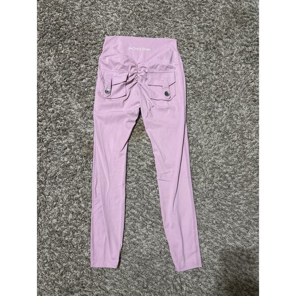 PCHEE BUM Scrunch Pocket Legging Mauve L - Picture 2 of 3